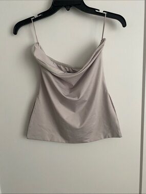 Cotton Candy LA strapless top - Light Taupe